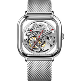 CIGA Design C Series Full Hollow Mechanical Watch Silver