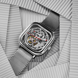 CIGA Design C Series Full Hollow Mechanical Watch Silver