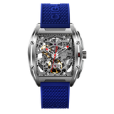 CIGA Design Z Series Stainless Steel Automatic Mechanical Skeleton Watch - Blue