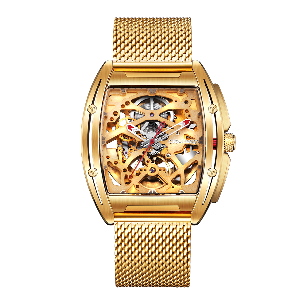 CIGA Design Z Series Gold Edition Automatic Mechanical Skeleton Watch