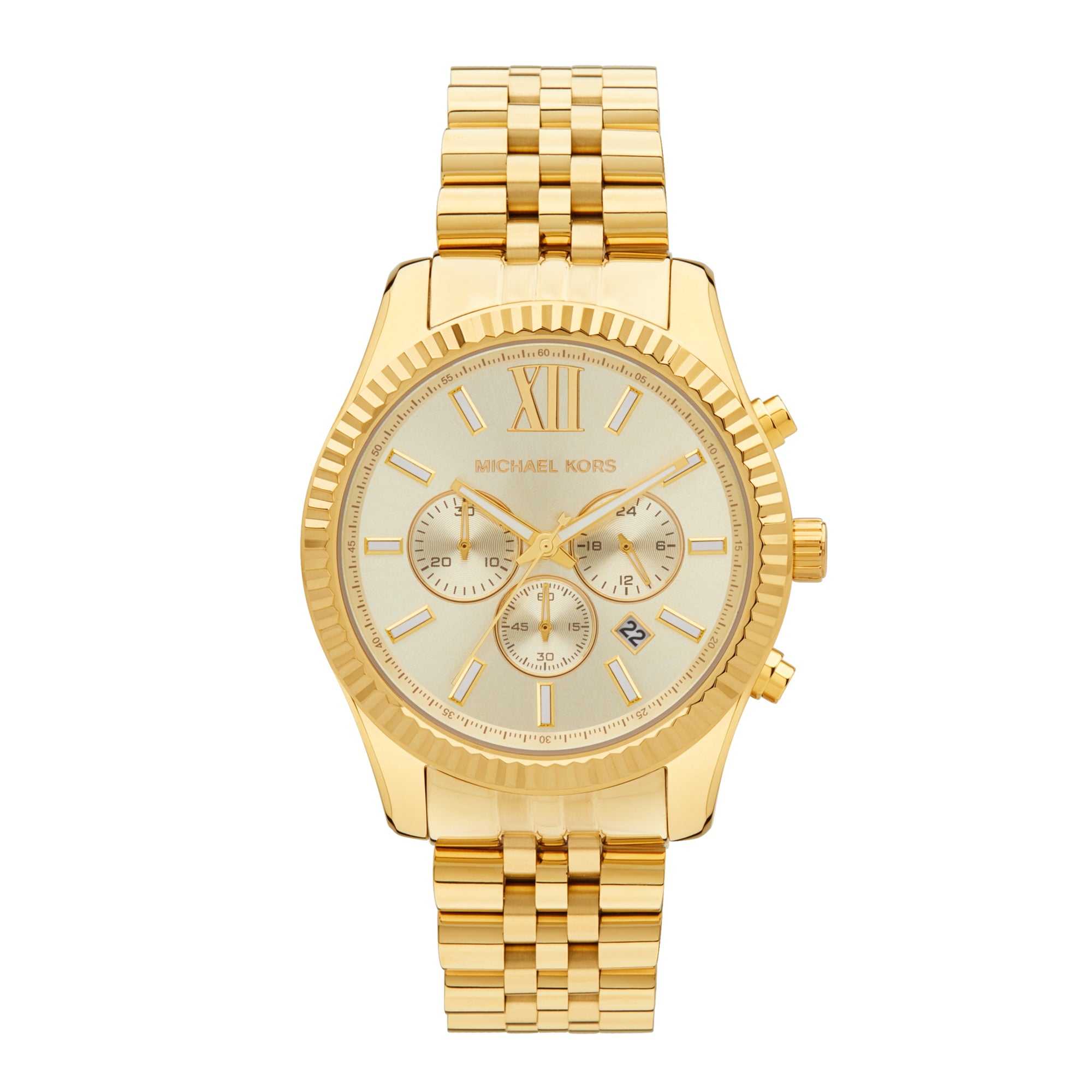 Michael Kors Lexington Chronograph Watch MK8281 Gold MODE STORE