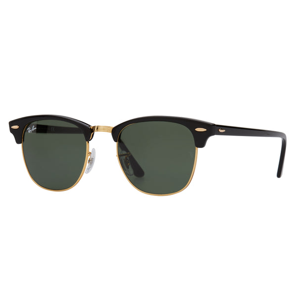 Ray-Ban Clubmaster RB3016 Sunglasses Black - Angle