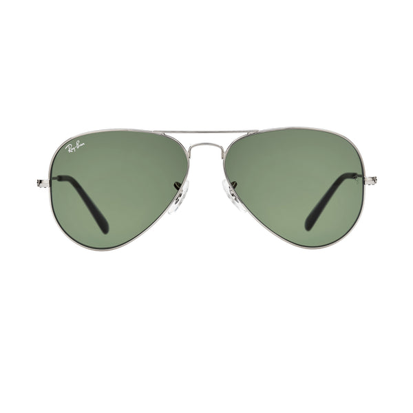 Ray-Ban Aviator RB3025 Sunglasses - Gunmetal/Green Front