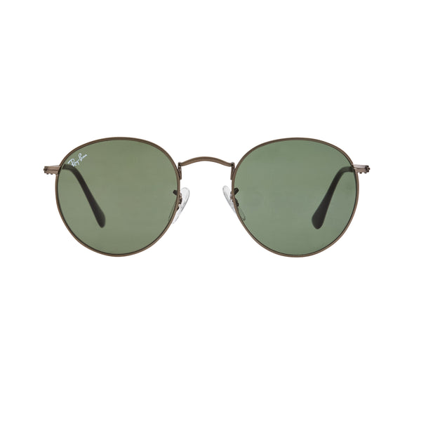 Ray-Ban Round RB3447 Sunglasses - Gunmetal/Green Front