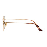 Ray-Ban Hexagonal RB3548N Sunglasses - Gold/Green Side