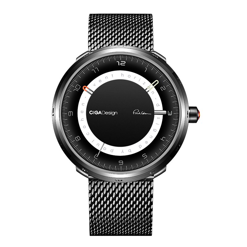 CIGA Design U Series  Black Hole Stainless Steel Black Mechanical Watch