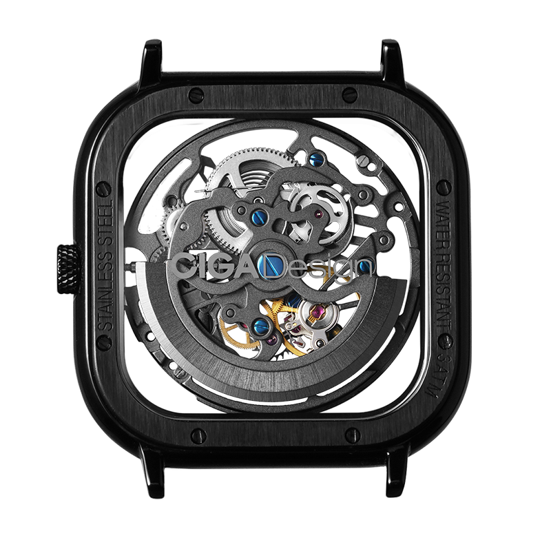 CIGA Design C Series Full Hollow Mechanical Watch Black