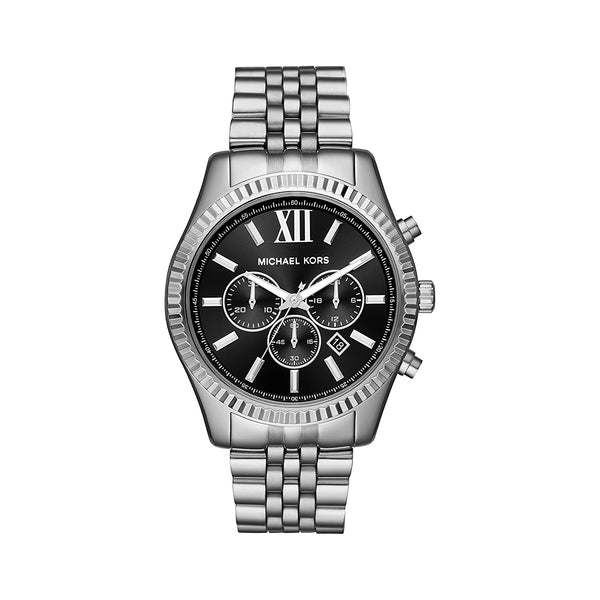 Michael Kors Lexington Chronograph Watch MK8602 - Black/Silver
