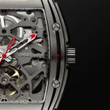 CIGA Design Z Series Titanium Automatic Mechanical Skeleton Watch - Black