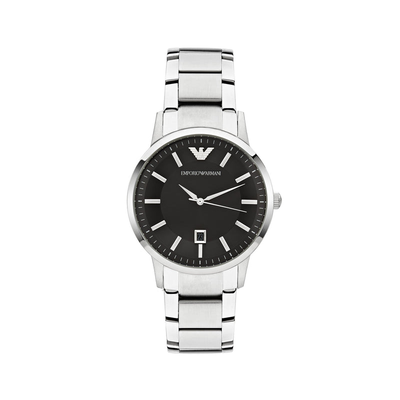 Emporio Armani Renato Watch AR11181 Black/Silver - Front