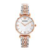 Emporio Armani Gianni T-Bar Watch Rose Gold AR1683 - Front