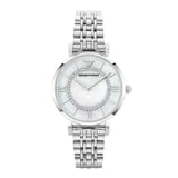 Emporio Armani Gianni T-Bar Watch Silver AR1908 - Front