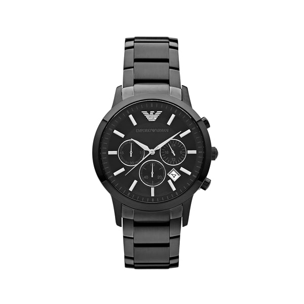 Emporio Armani Men’s Classic Chronograph Watch AR2453 - Black Front