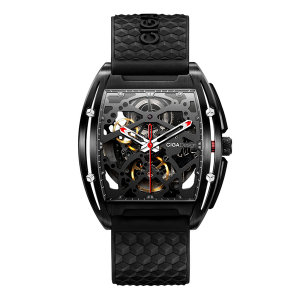 CIGA Design Z Series DLC Automatic Mechanical Skeleton Watch