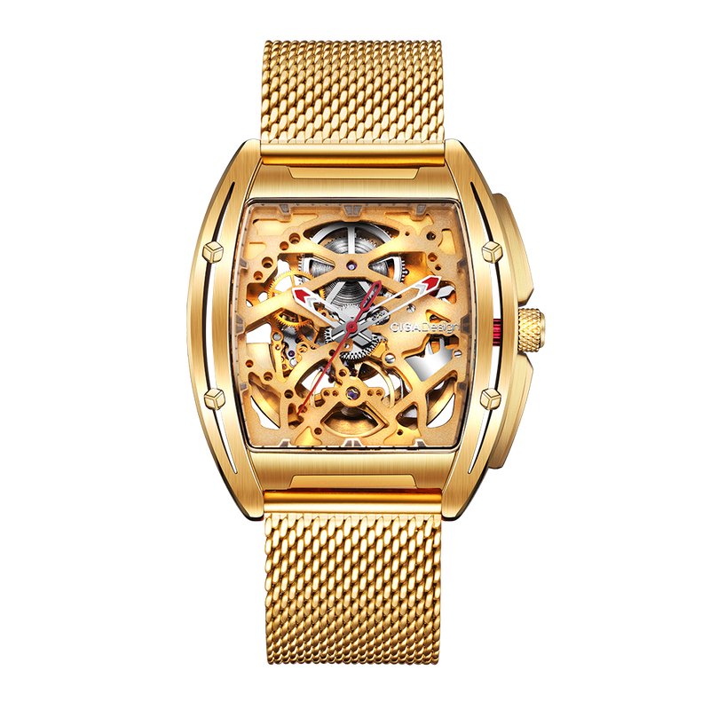 CIGA Design Z Series Gold Edition Automatic Mechanical Skeleton Watch