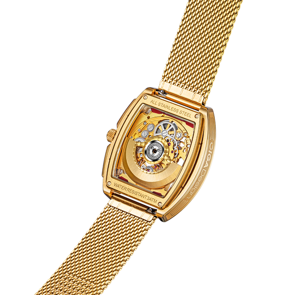 CIGA Design Z Series Gold Edition Automatic Mechanical Skeleton Watch - Gold