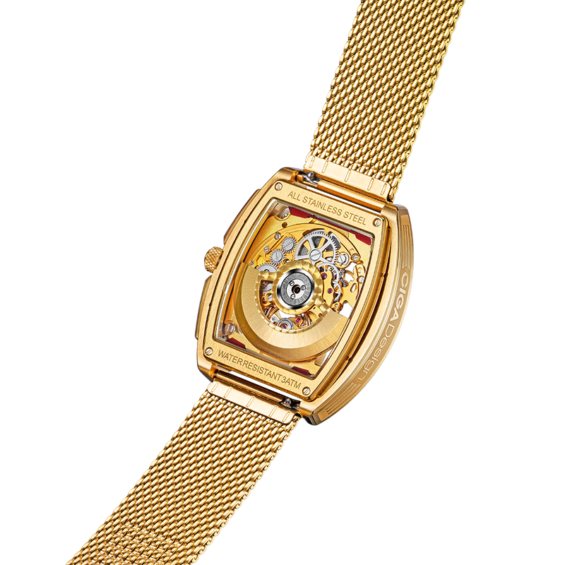 CIGA Design Z Series Gold Edition Automatic Mechanical Skeleton Watch - Gold