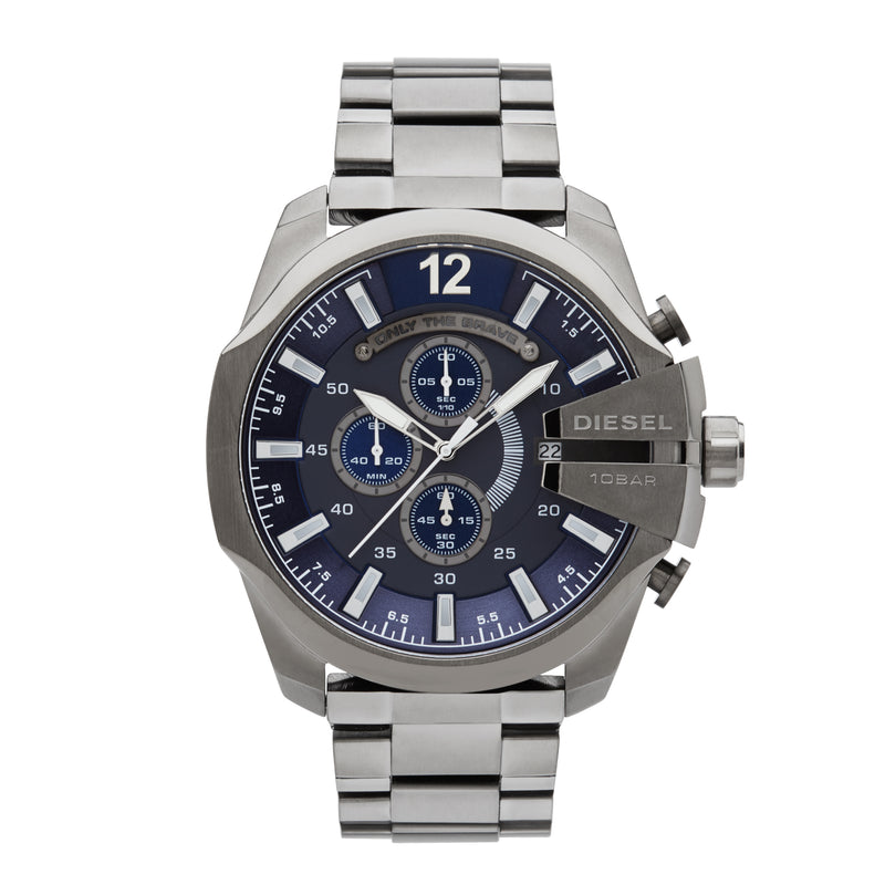 Diesel Mega Chief Chronograph Watch DZ4329 Blue - Front