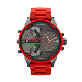 Diesel Mr. Daddy 2.0 Men’s Chronograph Watch Red/Gunmetal DZ7370 - Front