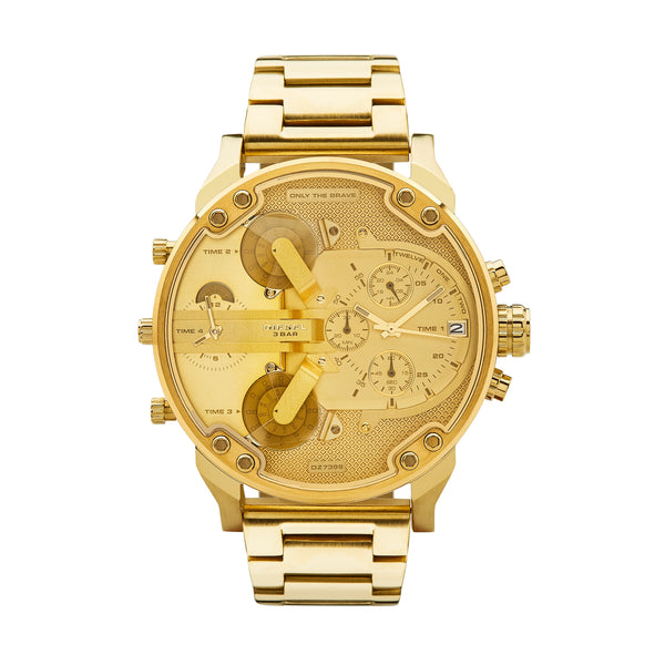 Diesel Mr. Daddy 2.0 Men’s Chronograph Watch Gold DZ7399 - Front