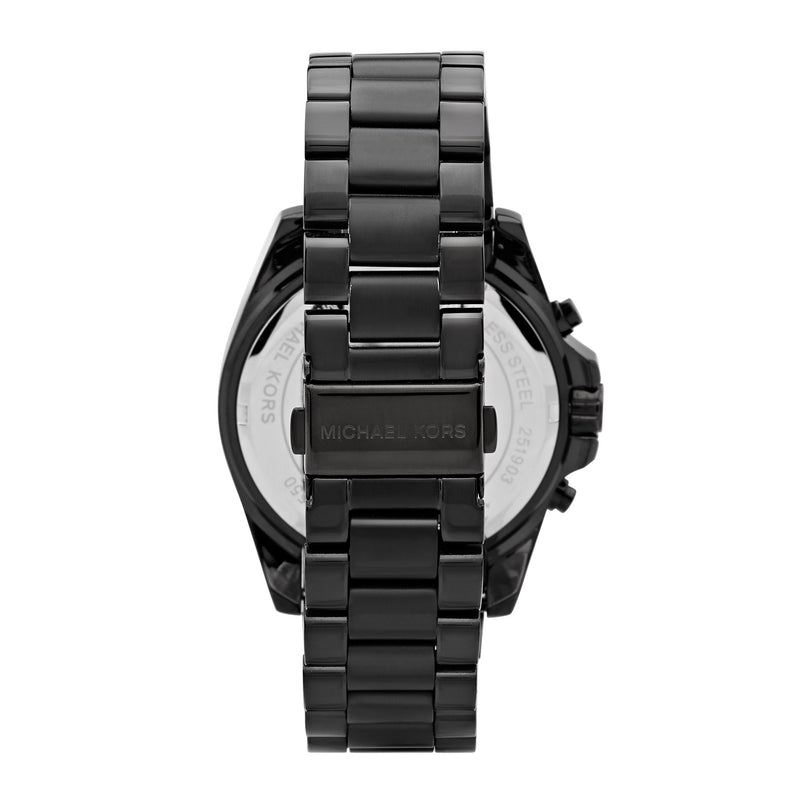 Michael Kors Bradshaw Chronograph Watch Black MK5550 - Back