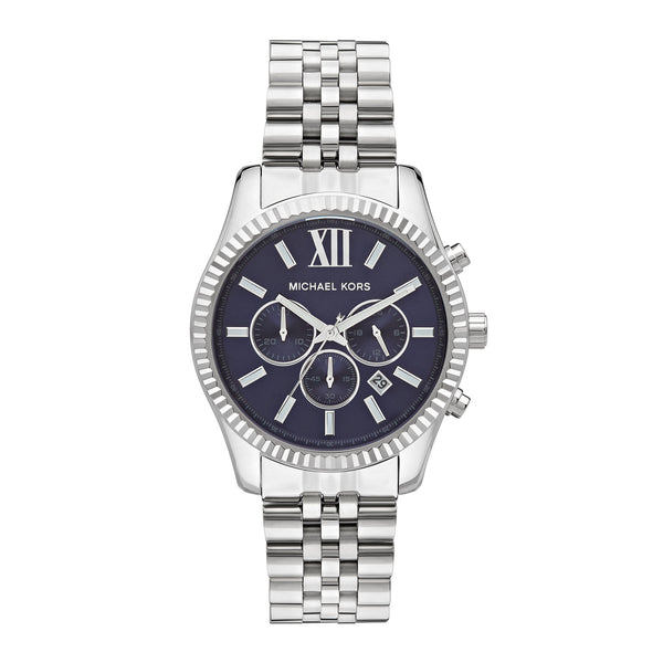 Michael Kors Lexington Chronograph Watch Blue MK8280 - Front