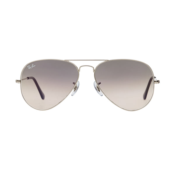 Ray-Ban Aviator Gradient RB3025 Sunglasses - Grey/Silver Front