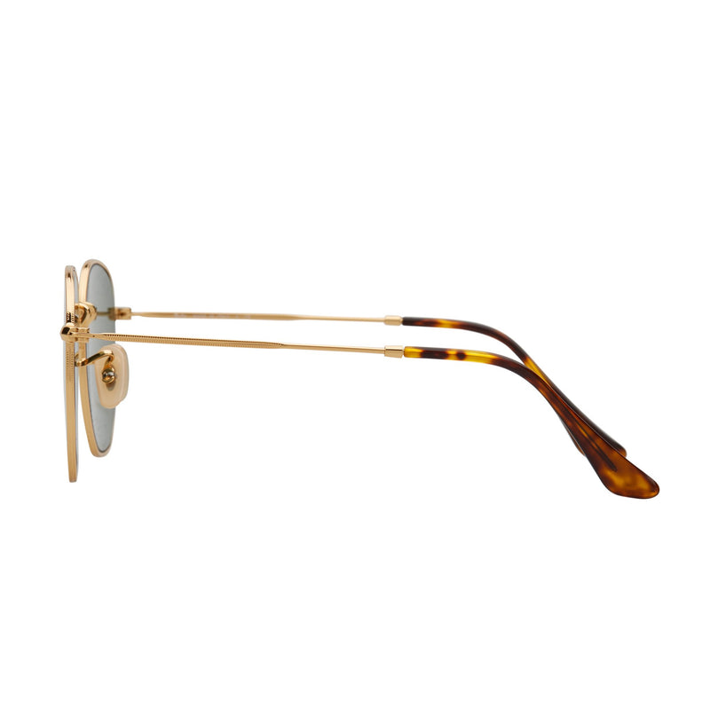 Ray ban gold hexagonal cheap