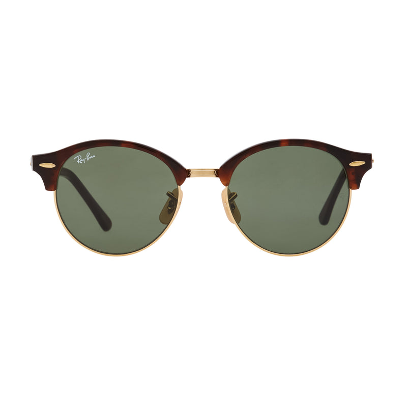Ray-Ban Clubround RB4246 Sunglasses - Tortoise/Green Front